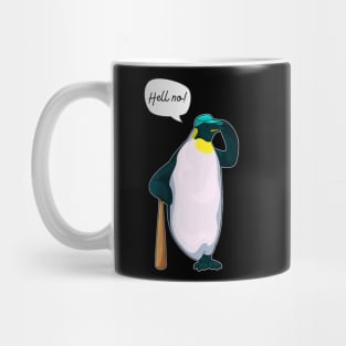 The hell no penguin Mug